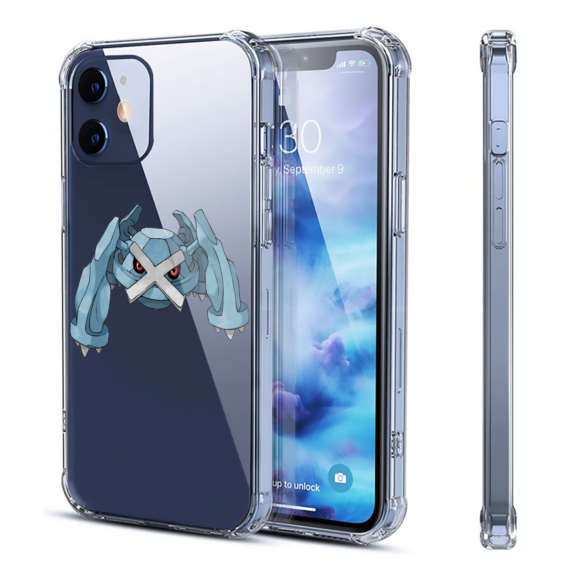 （画像用） ポケットモンスター Pokémon 【iPhone 12シリーズ対応】透明スマホケース（クリアソフトケース）